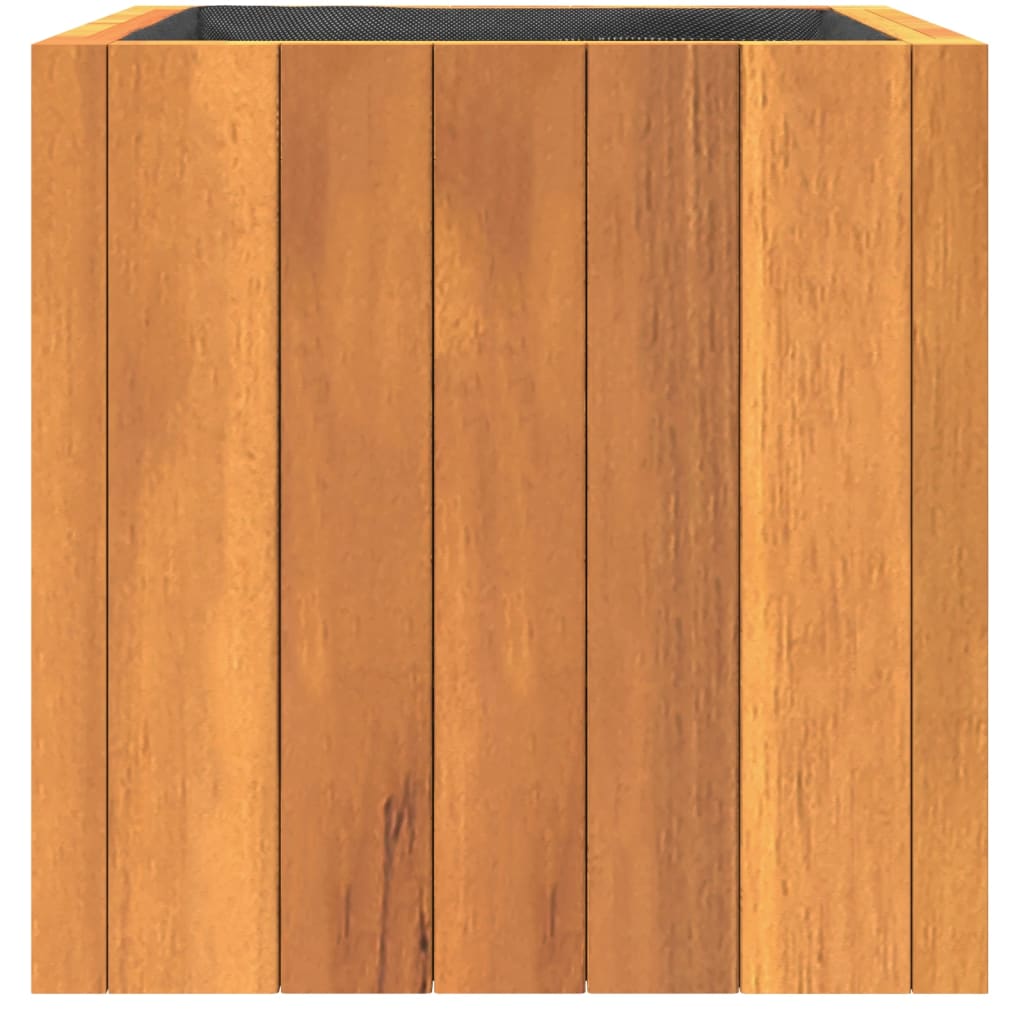 Jardinera De Madera Maciza De Acacia 25x25x25 Cm_4