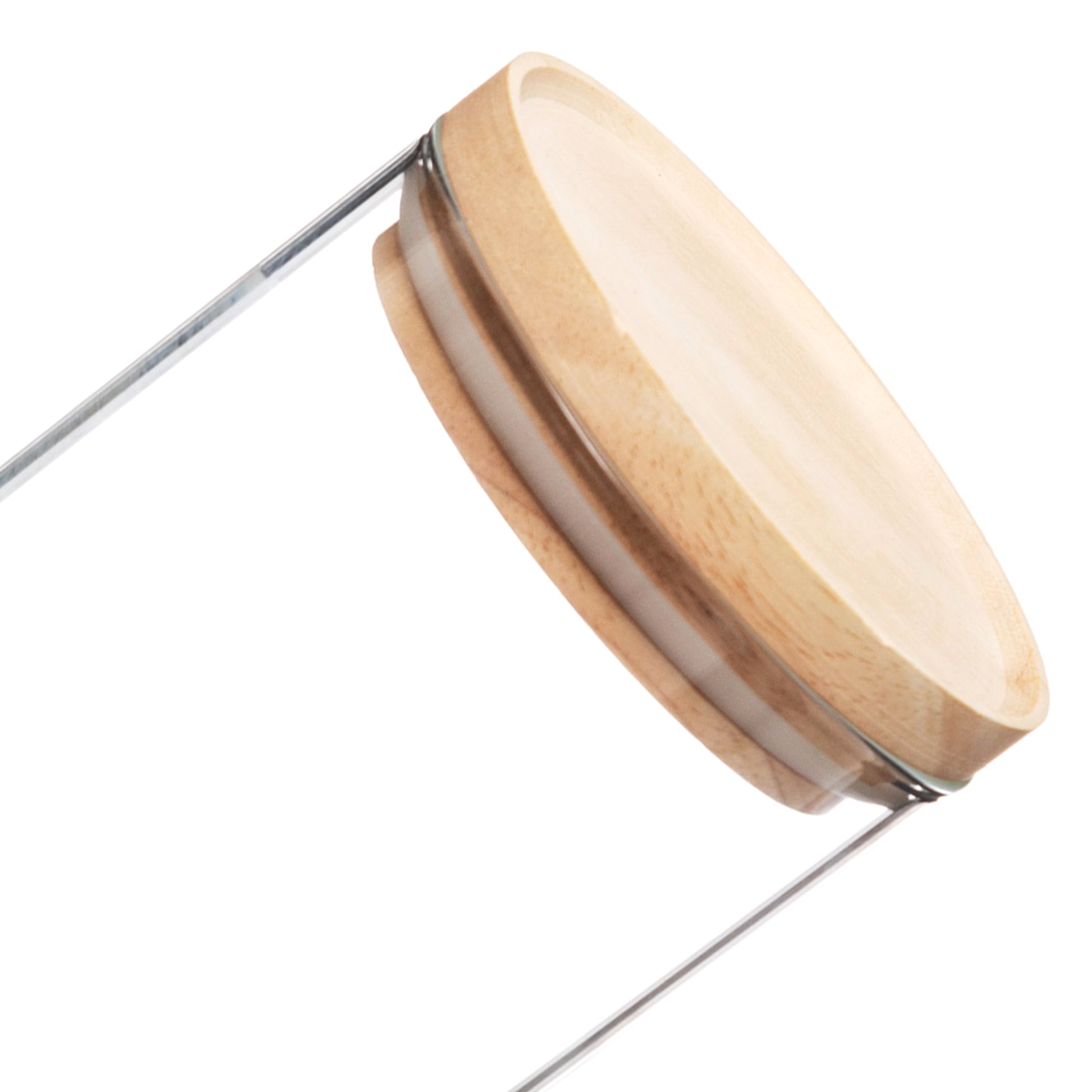 Wellhome - Tarro De Vidrio Y Madera, Cierre Hermético 1.3l