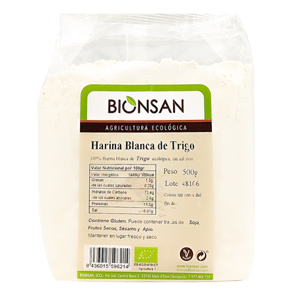 Harina Blanca De Trigo Eco Bionsan 500gr_0