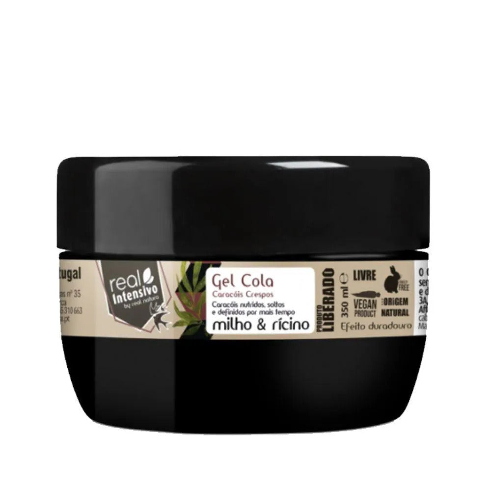 Gel Cola Liberado Caracóis Crespos Real Natura 350ml_0