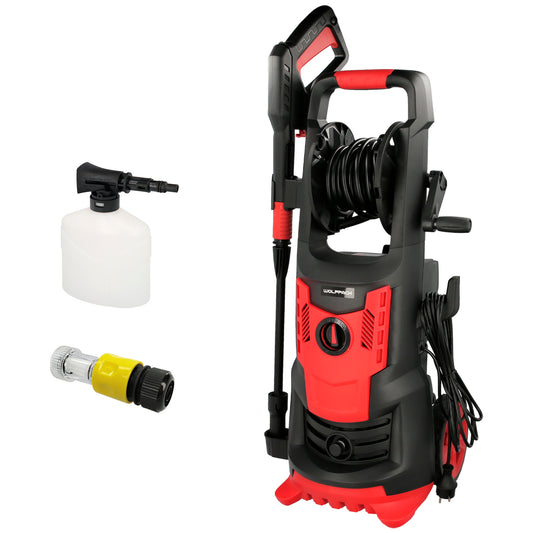 Hidrolimpiadora Alta Presiã³n 150 Bares 2,000 Watt, Con Accesorios, 360 Litros / Hora, Limpiadora De Agua Con Deposito Detergente_0