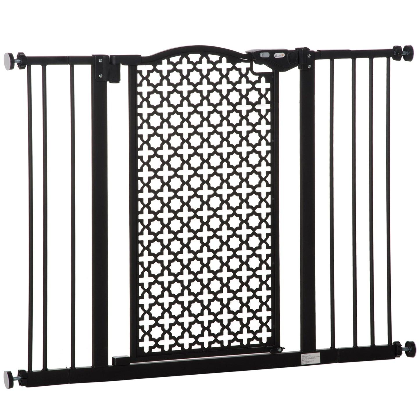 Pawhut Barrera De Seguridad De Perros Puertas Escaleras 74-105 Cm 2 Extensiones_0