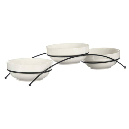 Set 3 Bols Porcelana Blanca Redondos 350 Colección Vessia_0