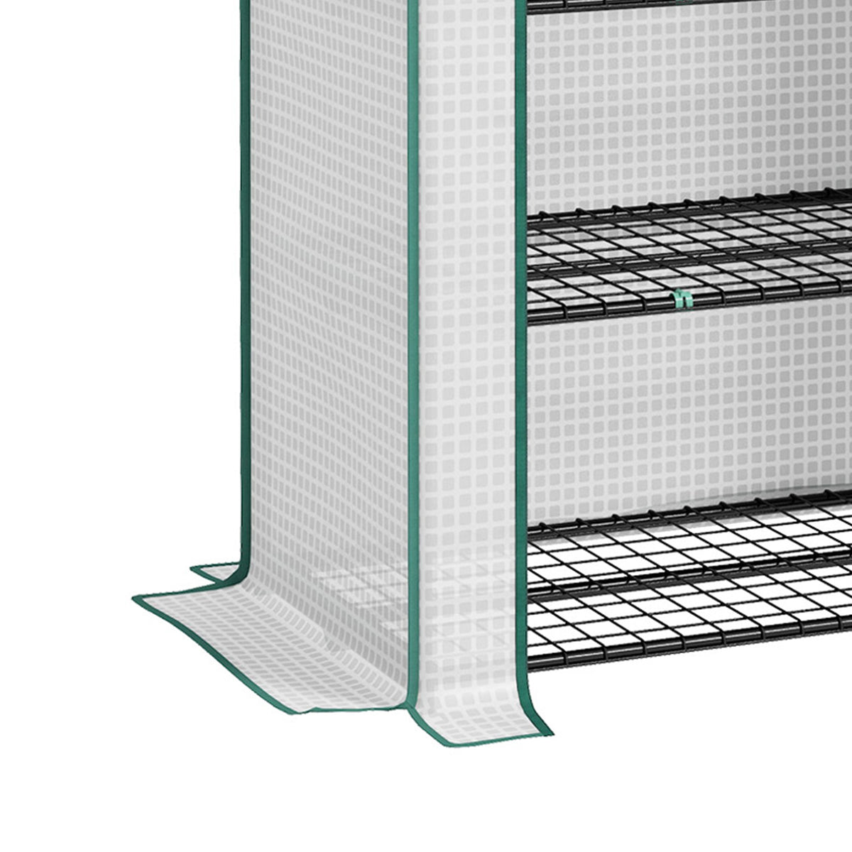 Invernadero De Jardín Outsunny Pe, Acero Blanco 90x49x193cm 845-937v00wt_5
