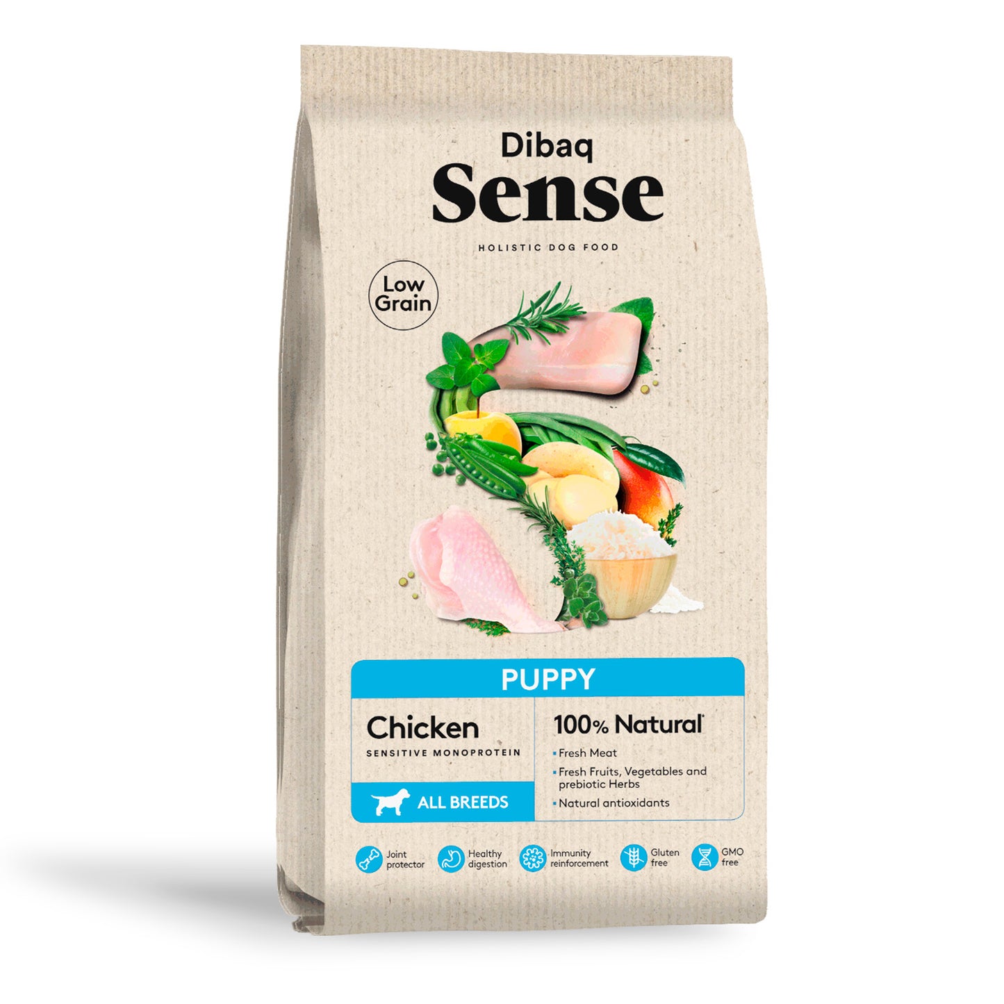 Dibaq Sense Low Grain Pollo Cachorro 12 Kg_0