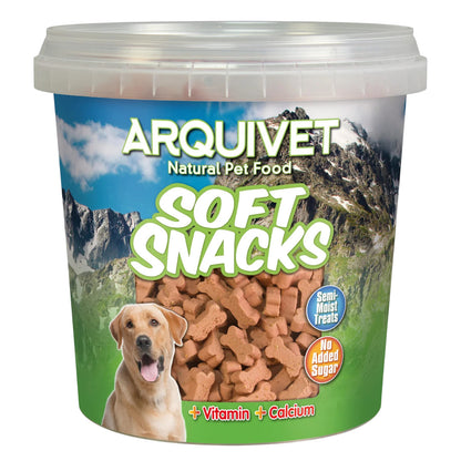 Snack natural para perros  Soft Snacks huesitos de salmón Arquivet 800 g