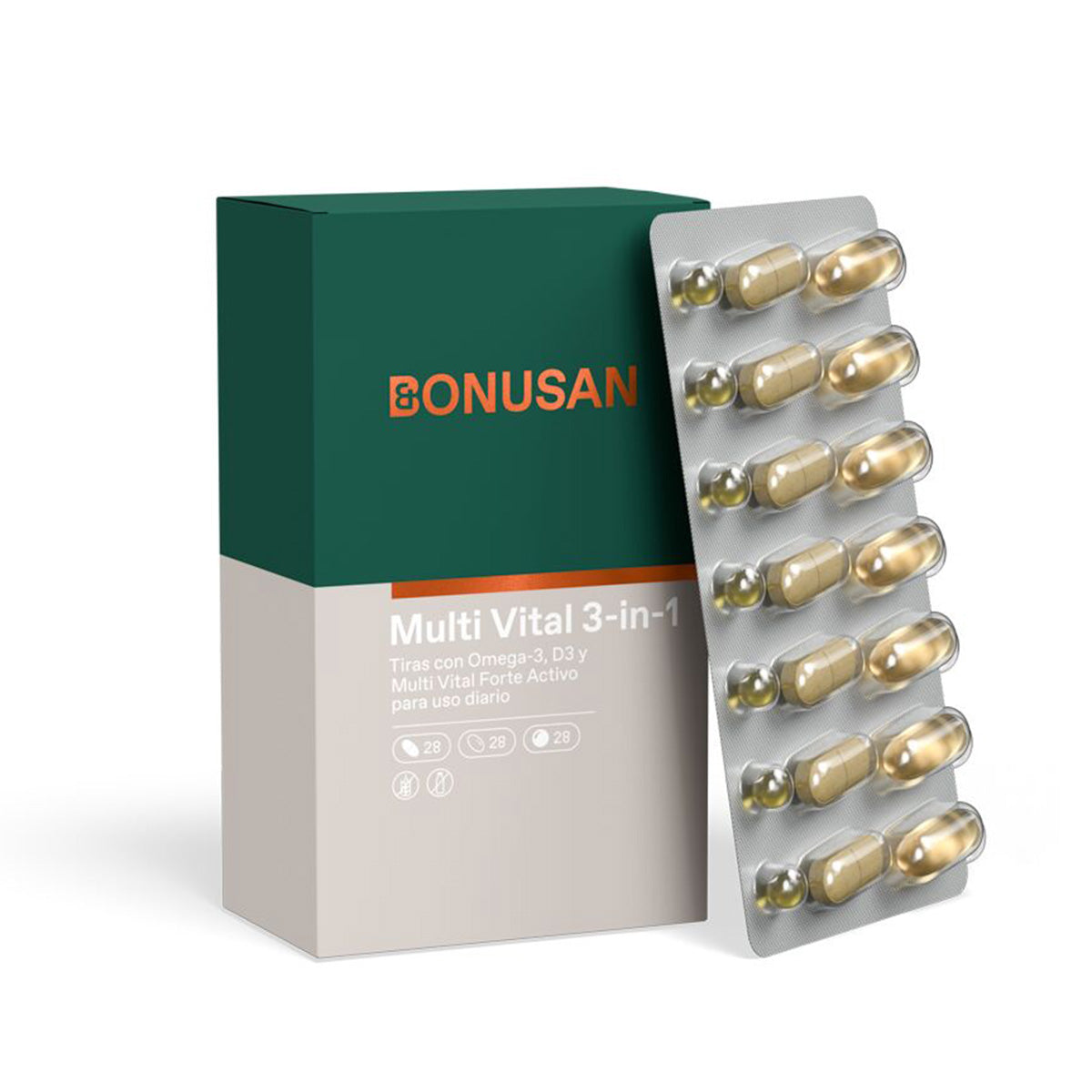 Multi Vital 3-in-1, Bonusan, 84 comprimidos