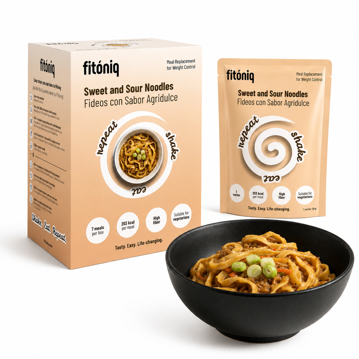 Fideos Con Sabor Agridulce Fitóniq, 7 sobres_1