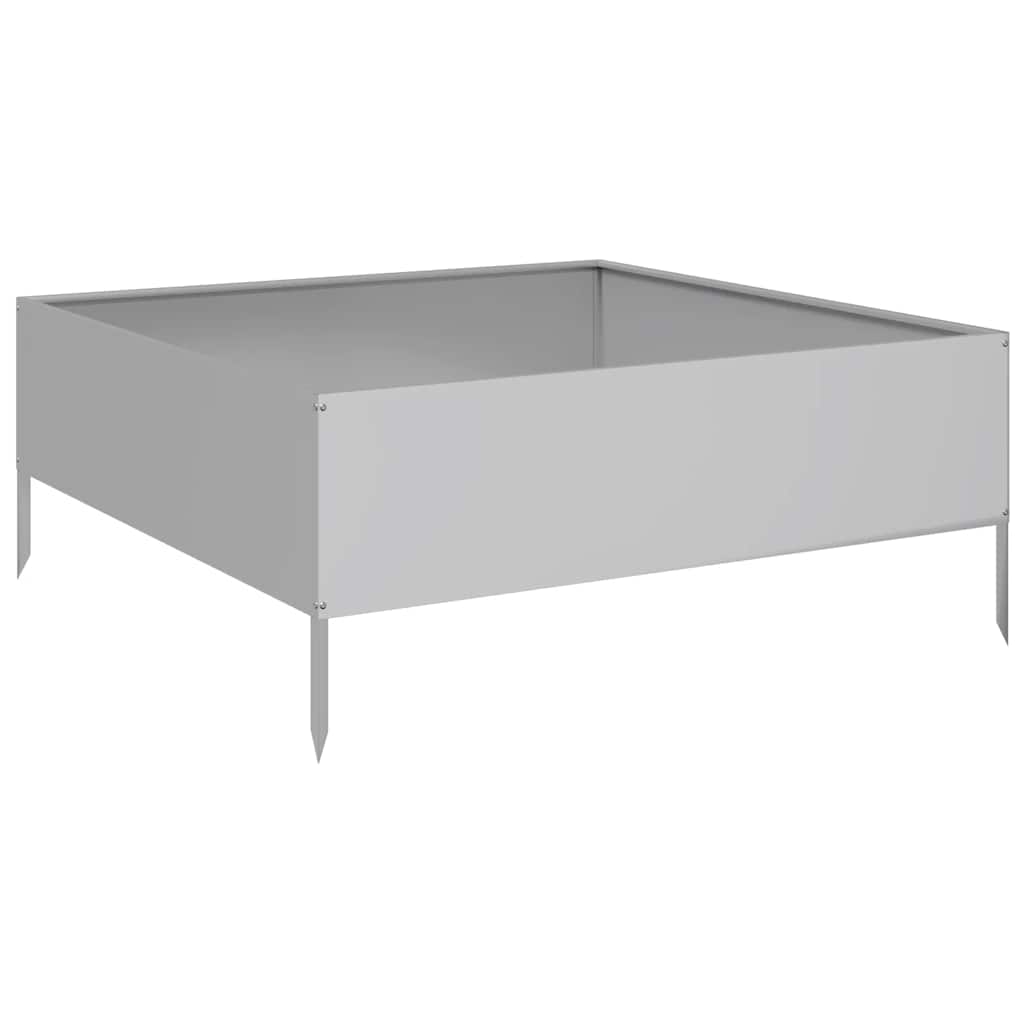 Jardinera De Acero Galvanizado 100x100x25 Cm_5