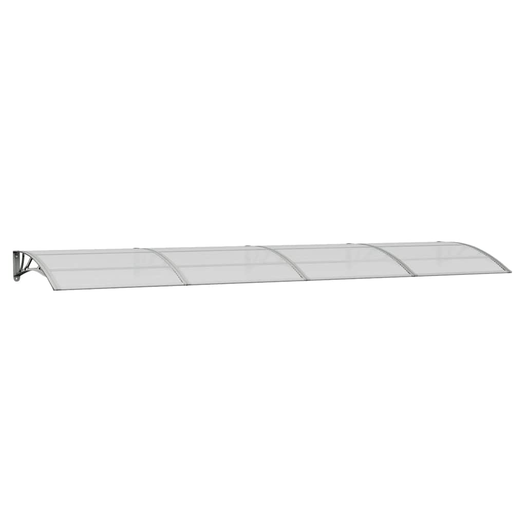 Marquesina Para Puerta Gris 400x100 Cm Policarbonato_0