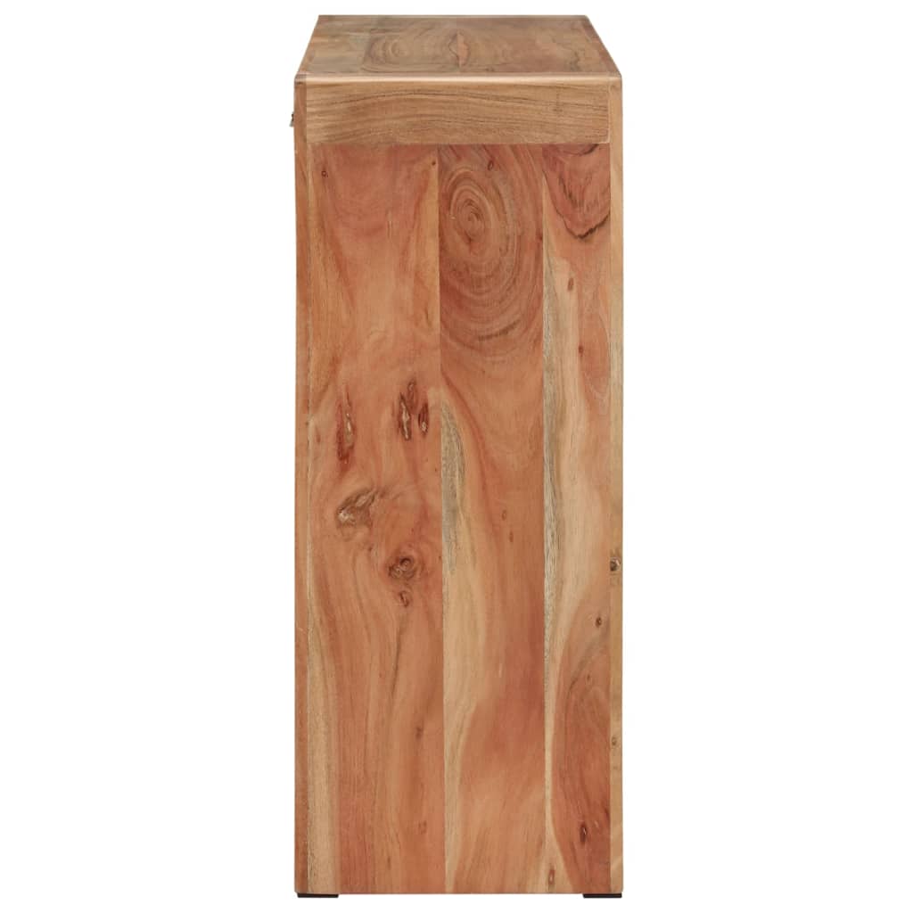 Mesa Consola Madera Maciza De Acacia 110x30x76 Cm_1