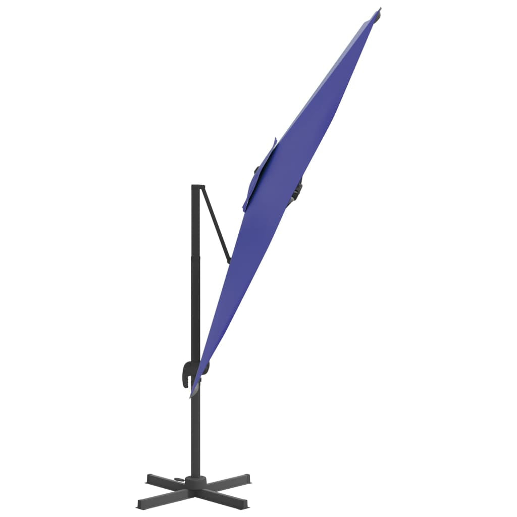 Vidaxl Sombrilla Colgante Con Poste De Aluminio Azul Celeste 400x300cm_3