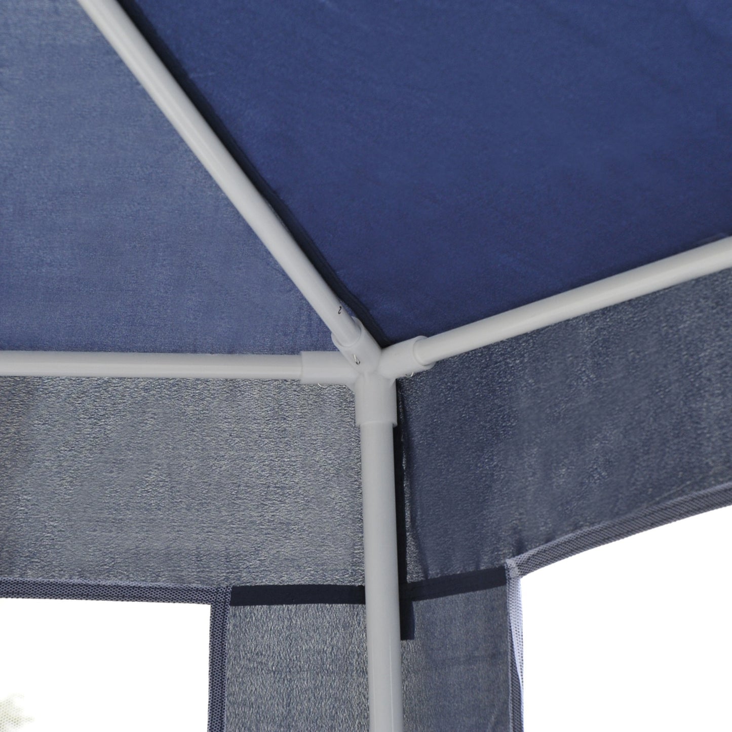 Outsunny Carpa Jardín Cenador Hexágonal Pabellón Gazebo Con Mosquitera 3 Color_3