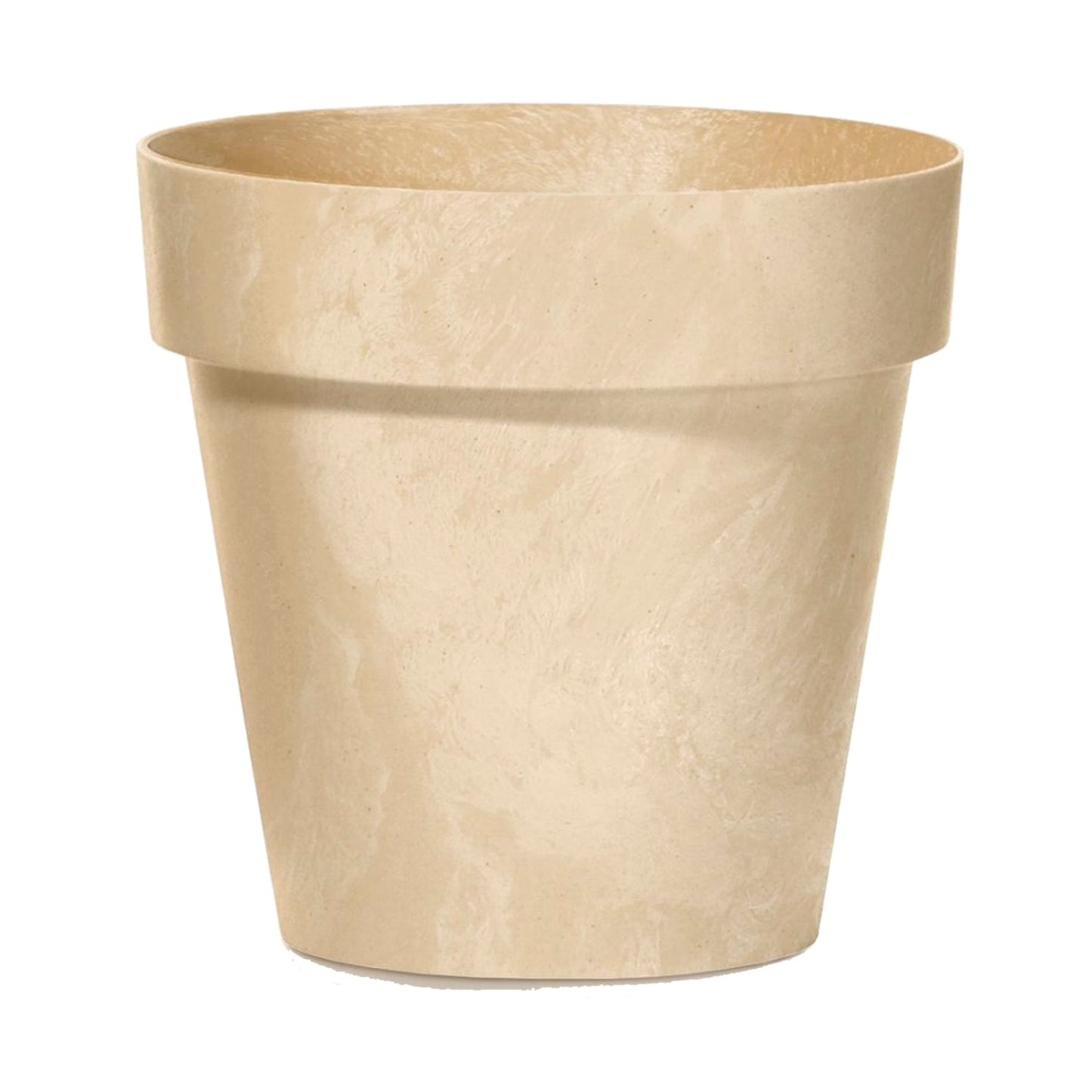Maceta Cube Beton Effect 1,2l., Dimensiones (mm) 140x140x124, Color Crema_0