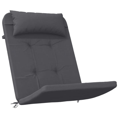 Vidaxl Cojines Para Silla Adirondack 2 Uds Tela Oxford Gris Antracita_0