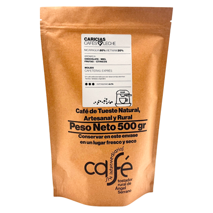 Cafe Sin Intermediarios Café Nicaragua Caricias Molido Espresso 500 G_0