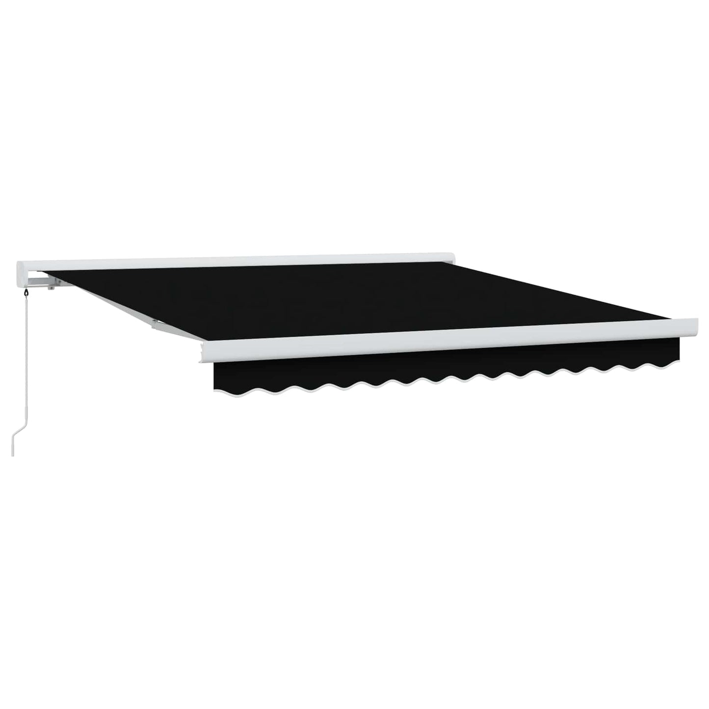 Toldo Retráctil Negro 300 X 250 Cm Lona Y Aluminio_1