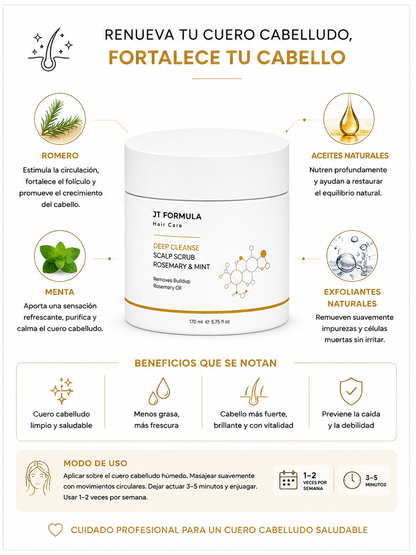 Exfoliante De Limpieza Profunda Para El Cuero Cabelludo Con Romero Y Menta_2