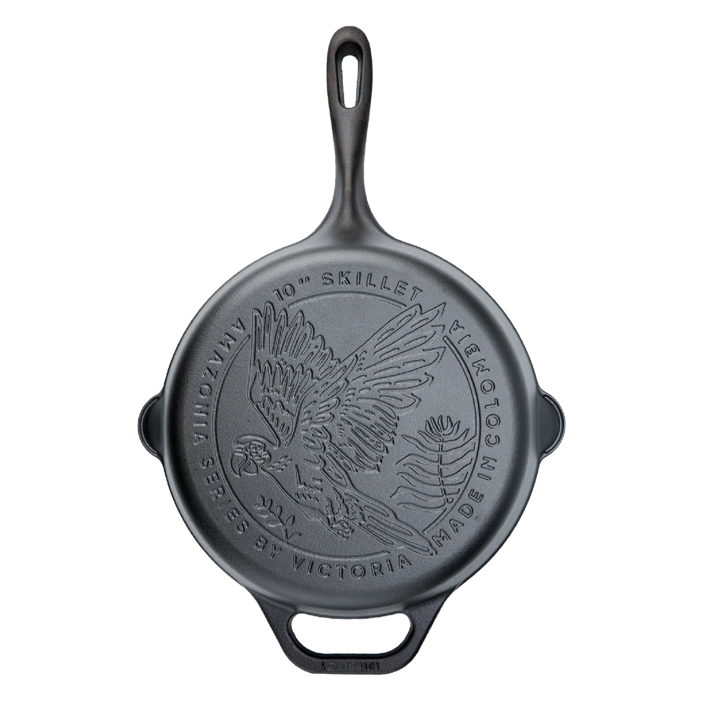 Victoria Sartén Hierro Fundido Curado Amazonía Guacamaya Inducción 25cm, Apta Para Todas las Cocinas_0