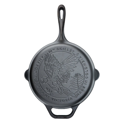Victoria Sartén Hierro Fundido Curado Amazonía Guacamaya Inducción 25cm, Apta Para Todas las Cocinas_0