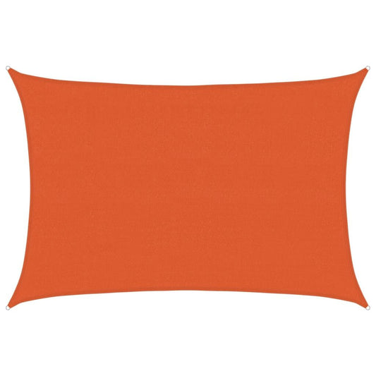 Vidaxl Toldo De Vela Rectangular Hdpe Naranja 160 G/m² 4x5 M_0