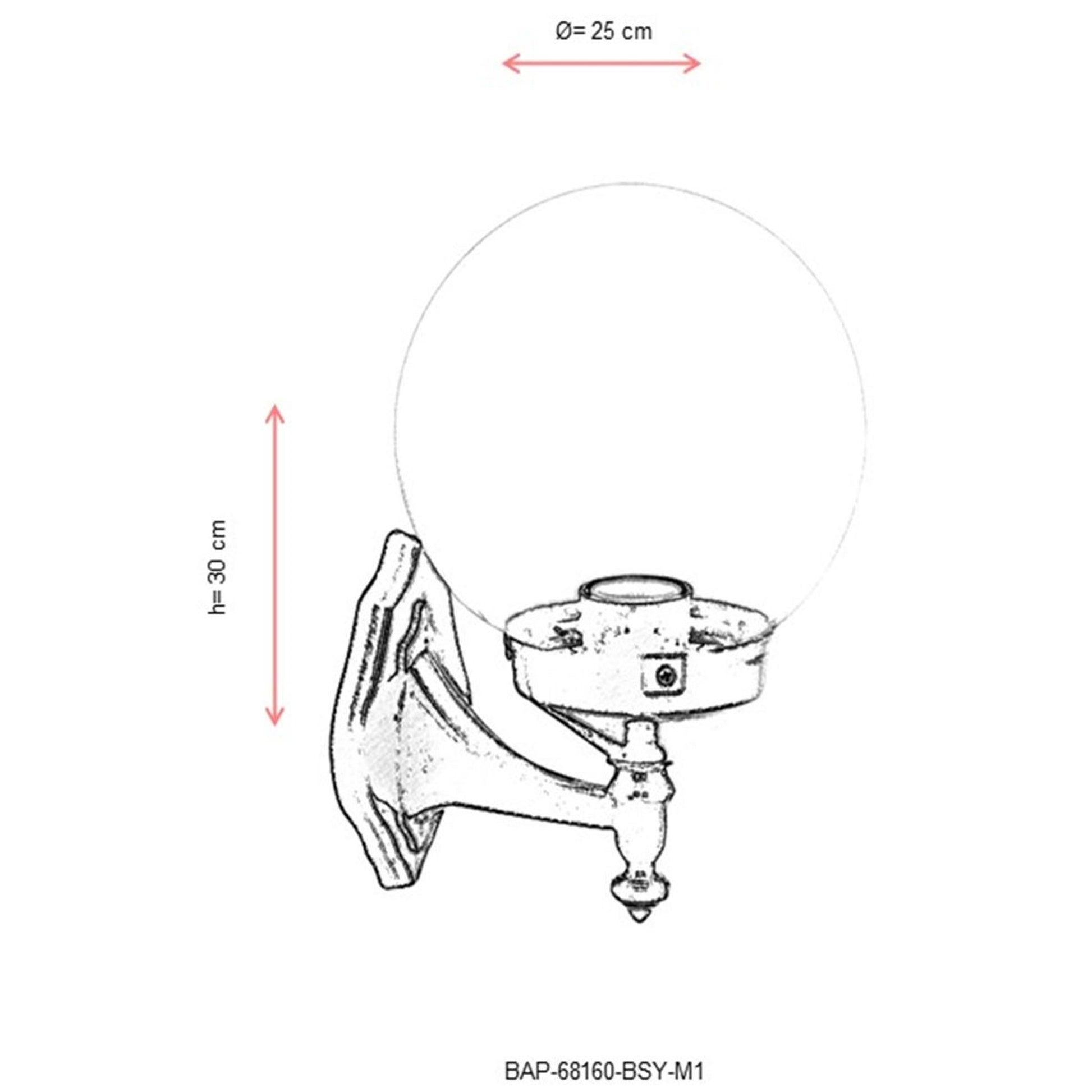 Aplique De Pared Para Exterior, Abs , Negro, 25x25x30, Casquillo E 27 Max 60 W_2