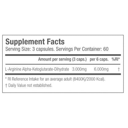 Akg Arginine 3000 180 Caps