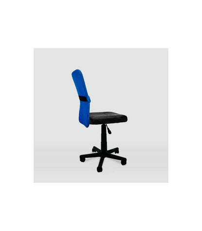 Silla De Oficina Alba Acabado Negro/azul. Alto: 83.5-95.5cm Ancho: 55cm Fondo: 55cm._5