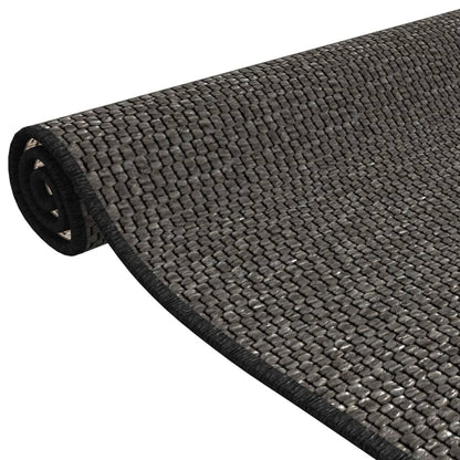 Vidaxl Alfombra De Pasillo Con Aspecto Sisal Gris Antracita 50x100 Cm_4