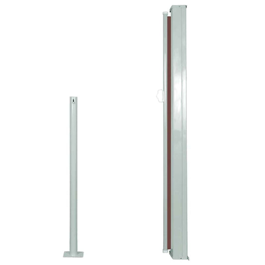 Vidaxl Toldo Lateral Retráctil 120x300 Cm Marrón_0