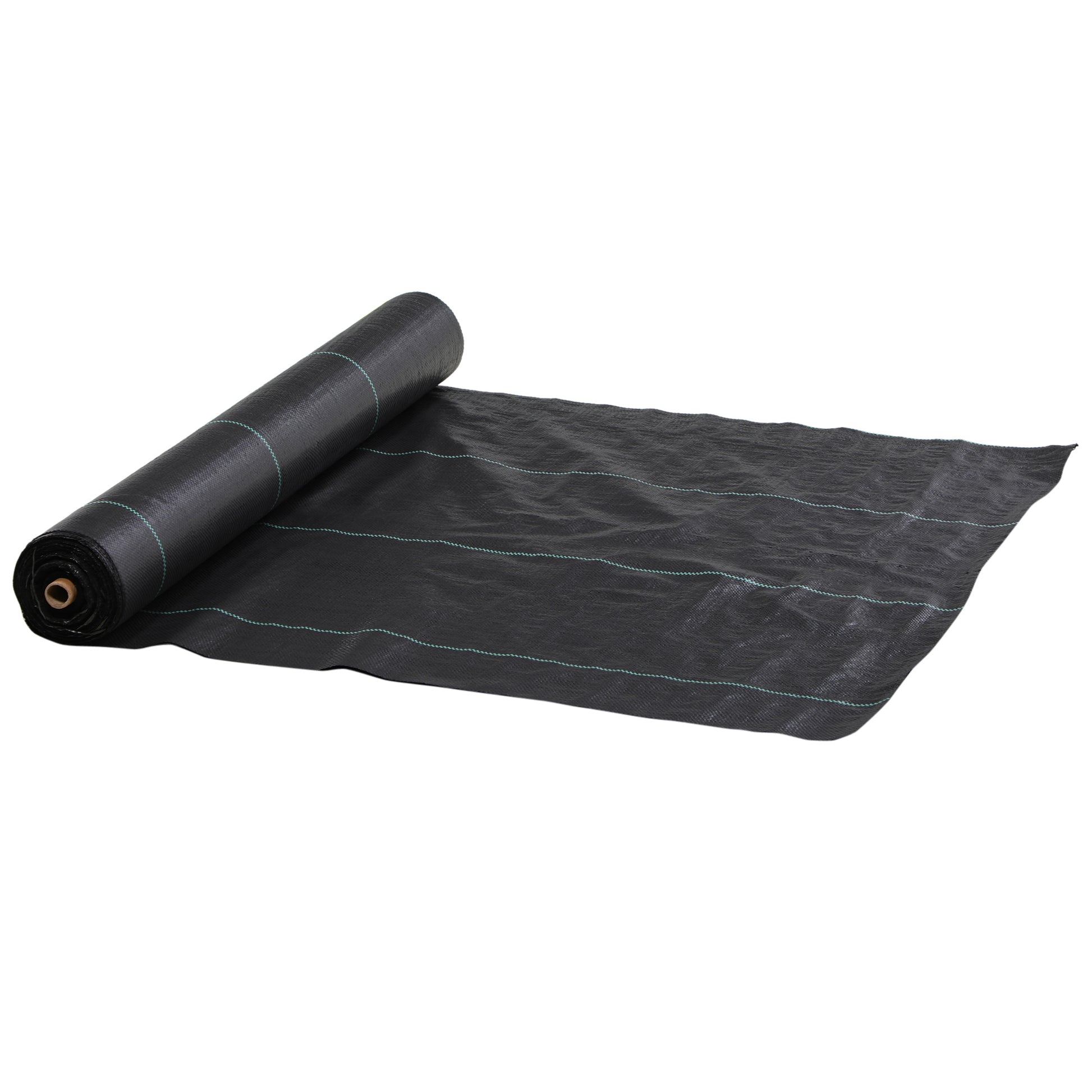 Outsunny Malla Antimaleza 2x100 M 60 G/m² Para Control De Malezas Malas Negro_0
