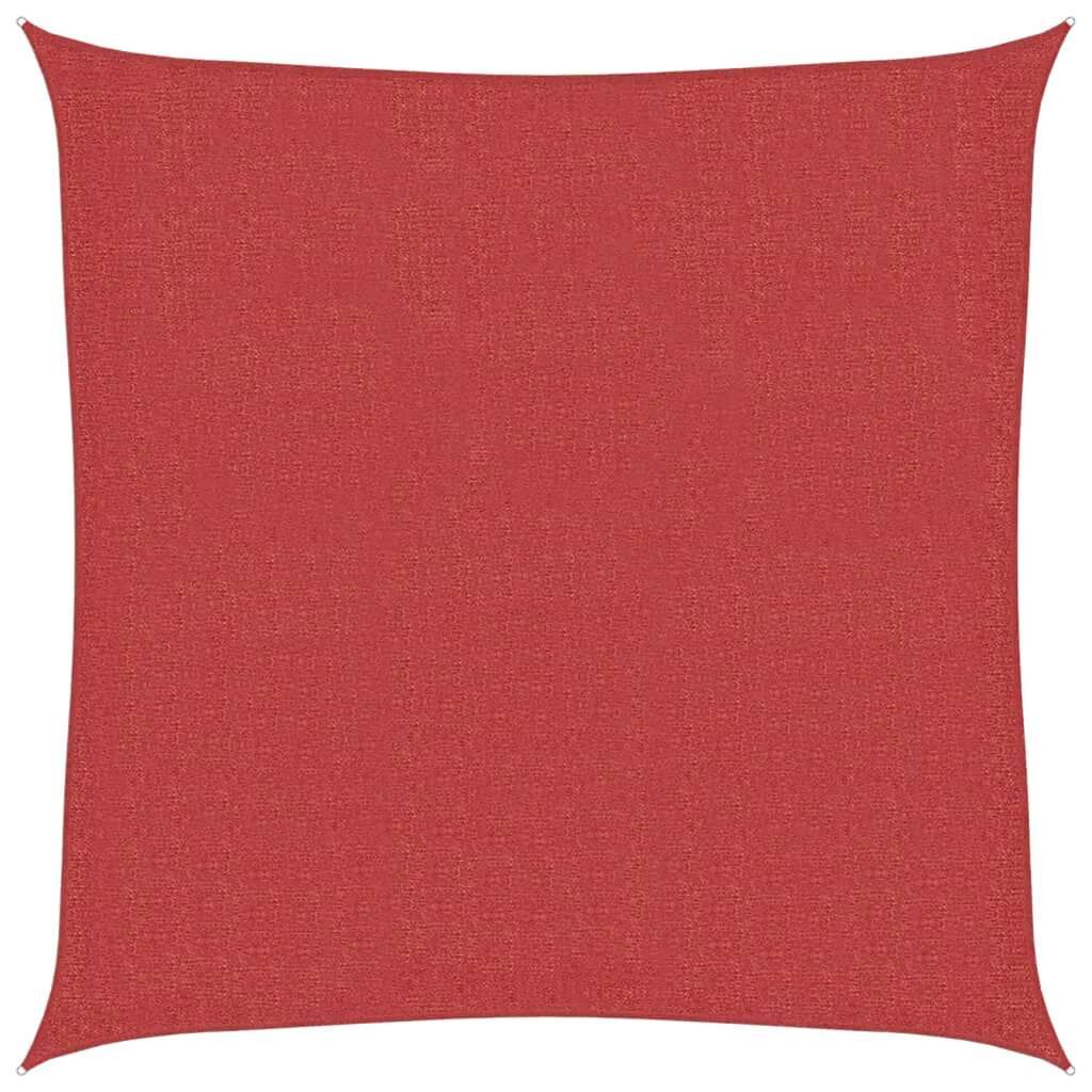 Vidaxl Toldo De Vela Hdpe Rojo 160 G/m² 2x2 M_0