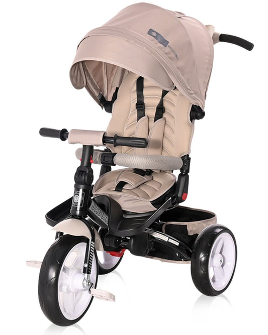 Triciclo Evolutivo Jaguar Con Capota , Asiento Giratorio 360º Y Ruedas Eva Ivory_0