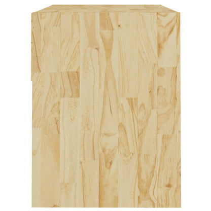Mesita De Noche Madera Maciza De Pino 40x31x40 Cm_3