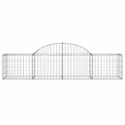 Cestas De Gaviones 40 Uds Forma De Arco Hierro 200x50x40/60 Cm_3