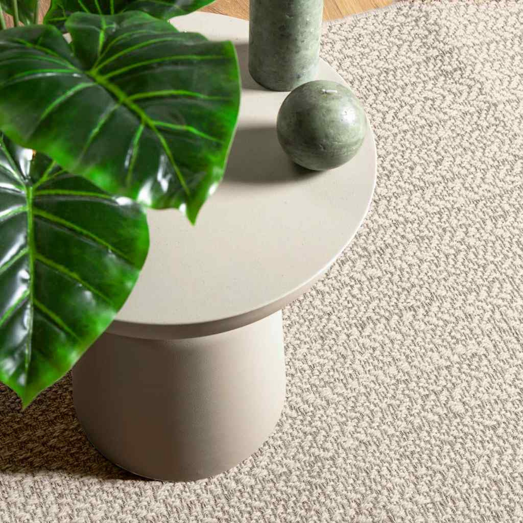 Vidaxl Alfombra Zizur Apariencia Yute Interior Exterior Crema_1