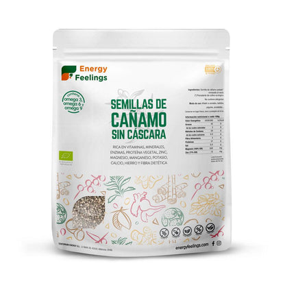 Semillas de cáñamo sin cáscara BIO (al vacío) Energy Feelings 500 g