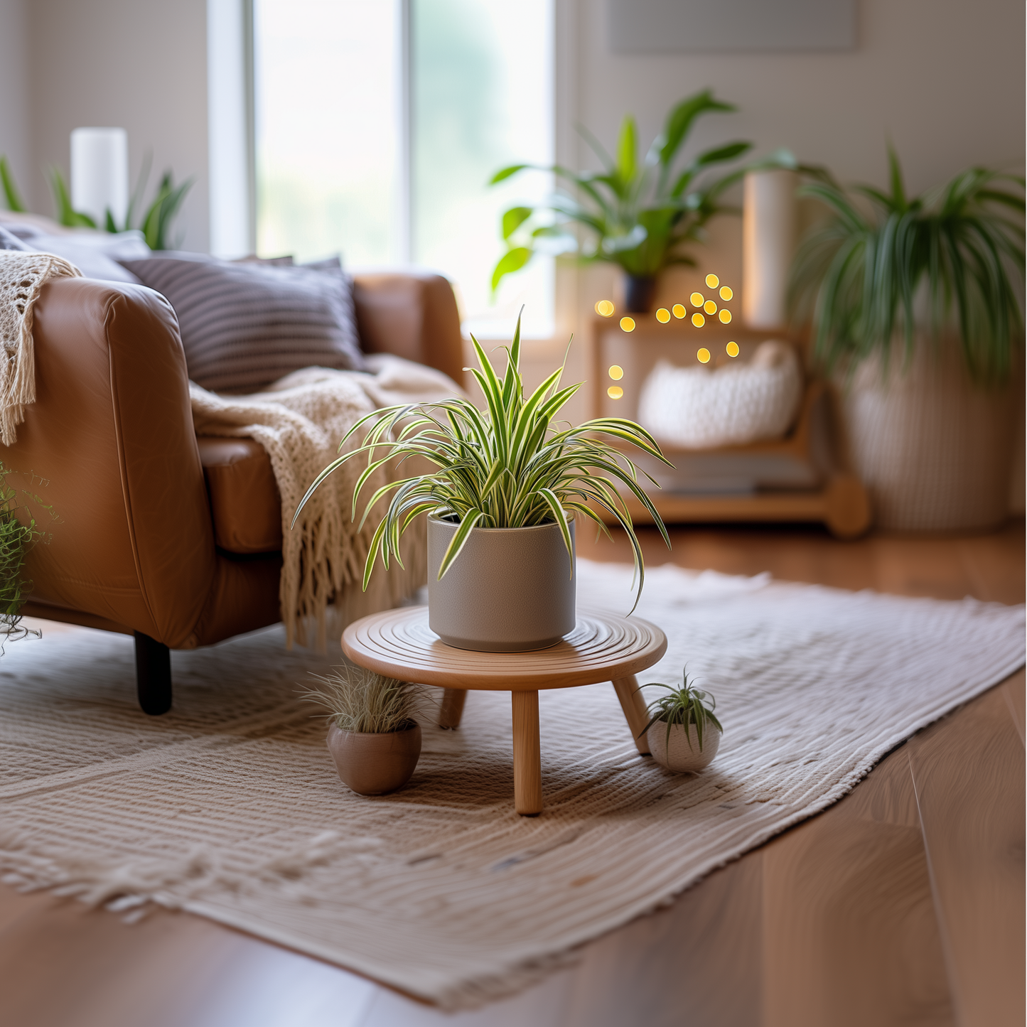 Malamadre - 3 Pzs - Chlorophytum Comosum 'atlantic' - Altura 25-40cm - ⌀12cm_1