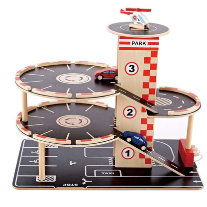 Juego Vehículos-garaje Park And Go Hape_0