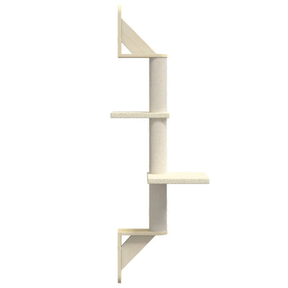 Vidaxl Árbol Rascador Para Gatos De Pared Crema 108 Cm_4