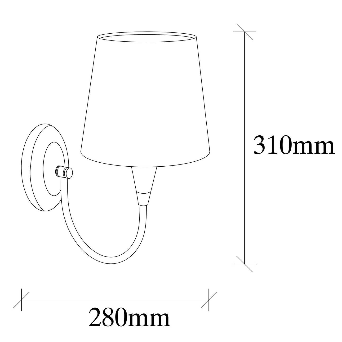 Aplique De Pared, Metal , Anticuario, 16x28 x31, Casquillo E 27 Max 40 W_1