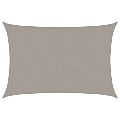 Vidaxl Toldo De Vela Rectangular Hdpe Gris Claro 160 G/m² 3,5x4,5 M_0