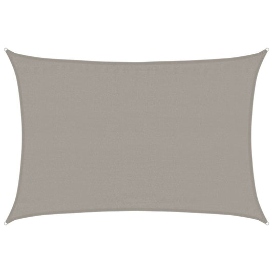 Vidaxl Toldo De Vela Rectangular Hdpe Gris Claro 160 G/m² 3,5x4,5 M_0