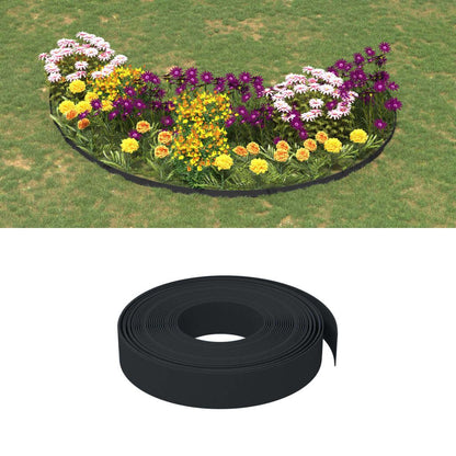 Vidaxl Borduras De Jardín 3 Uds Polietileno Negro 10 M 10 Cm_1