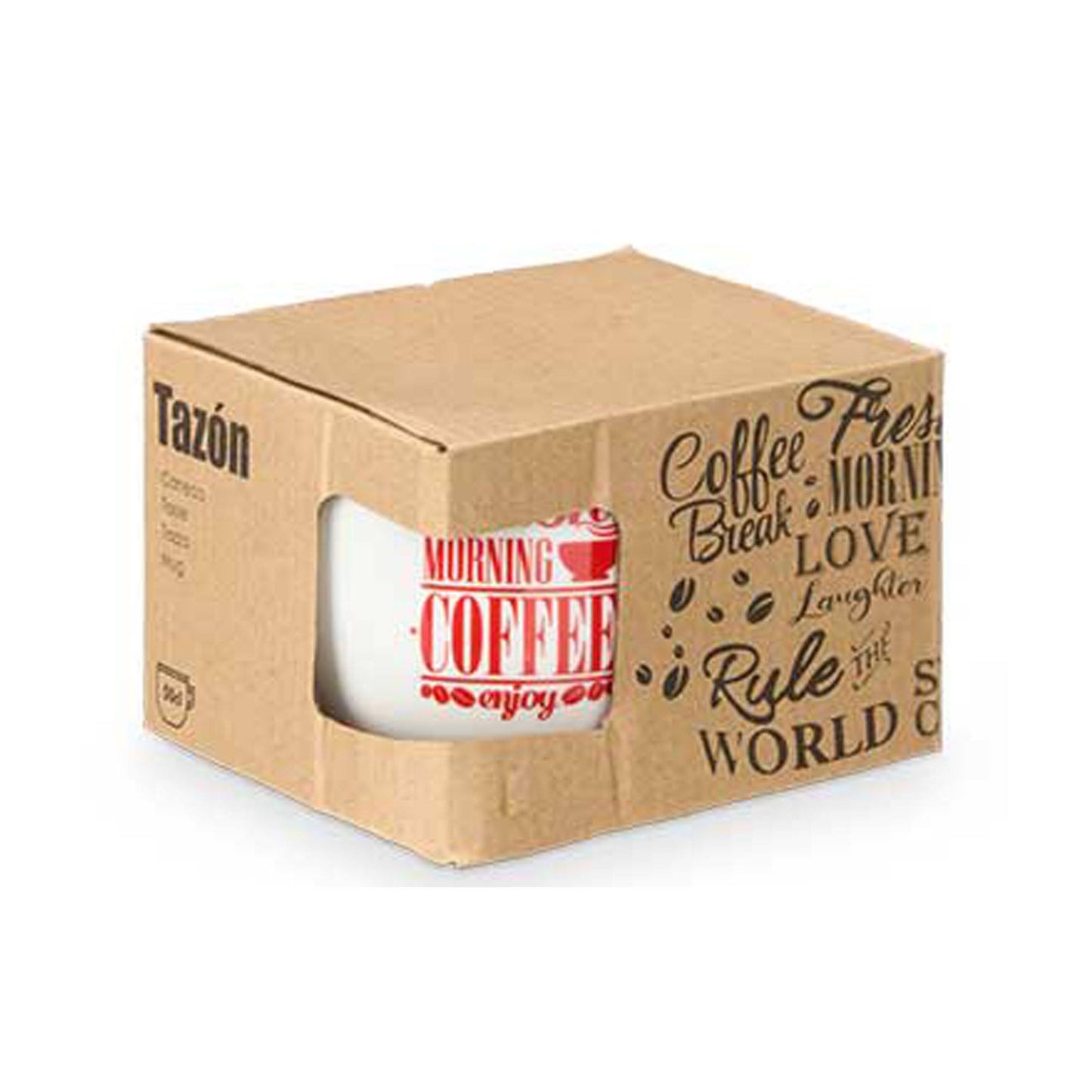 Tazon Asa Coffee Rojo 4 Mod Surtido Colección Vessia_2