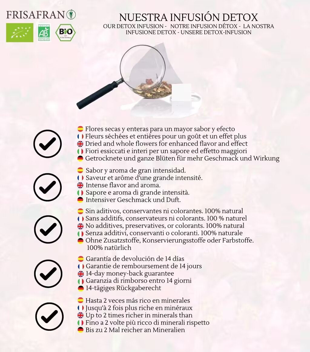 Infusión Depurativa Detox |pirámides | Calidad | Frisafran 30 Uds_3