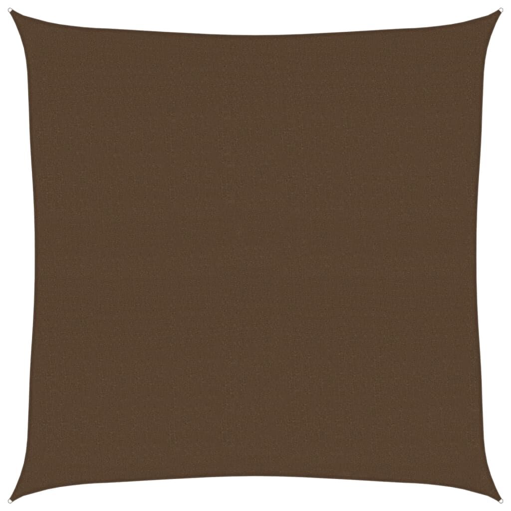 Vidaxl Toldo De Vela Hdpe Marrón 160 G/m² 4x4 M_0