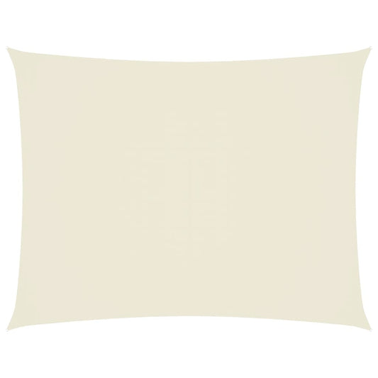 Vidaxl Toldo De Vela Rectangular Tela Oxford Color Crema 2x3,5 M_0