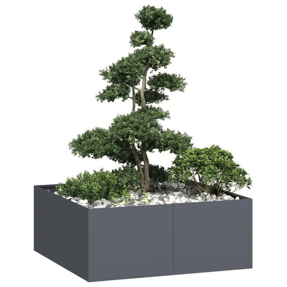 Jardinera Acero Gris Antracita 100x100x40 Cm_1