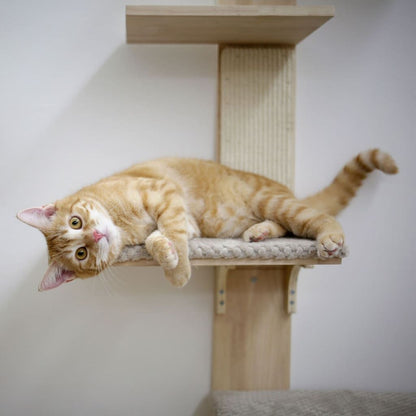 Kerbl Rascador Para Gatos Timber Wall Color Natural Y Gris Taupe 150cm_3